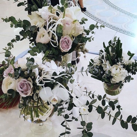 №11106 - Интерьерная настольная группа в стекле - фото 777flowers