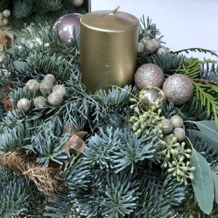 №7073 - Новогодняя композиция в вазе Nature - фото 777flowers