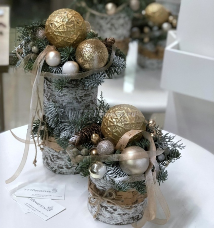 №7074 - Новогодняя пара Nature - фото 777flowers